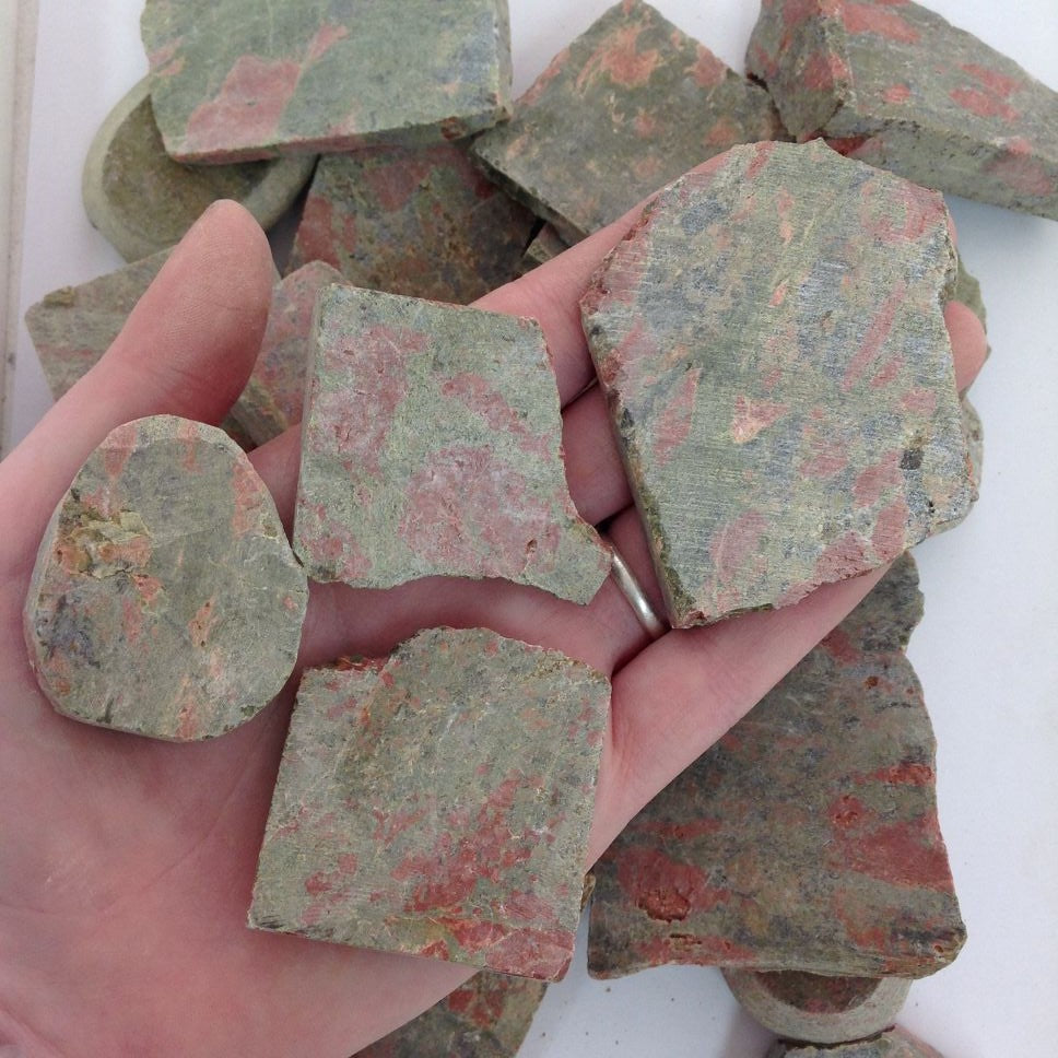 Rough - Slab - Unakite - 1 KG Rough - Slab - Unakite - 1 KG